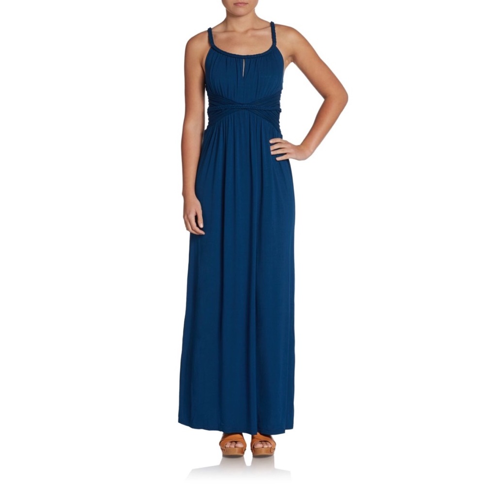 Max Studio | Braided Trim Keyhole Maxi Dress